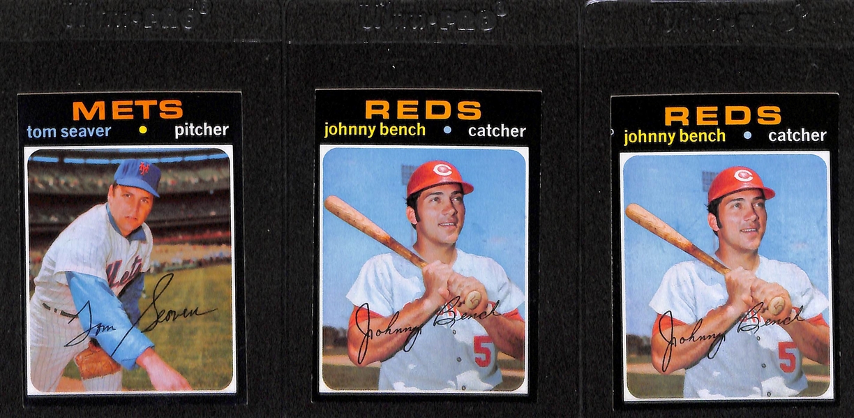 Lot of 15 - 1971 Topps Baseball Cards w. Al Kaline BVG 7.5